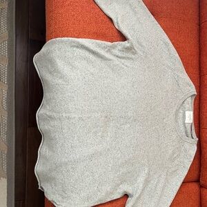 Billy Reid Wool/Cashmere sweater - Speckled Light Grey - XL